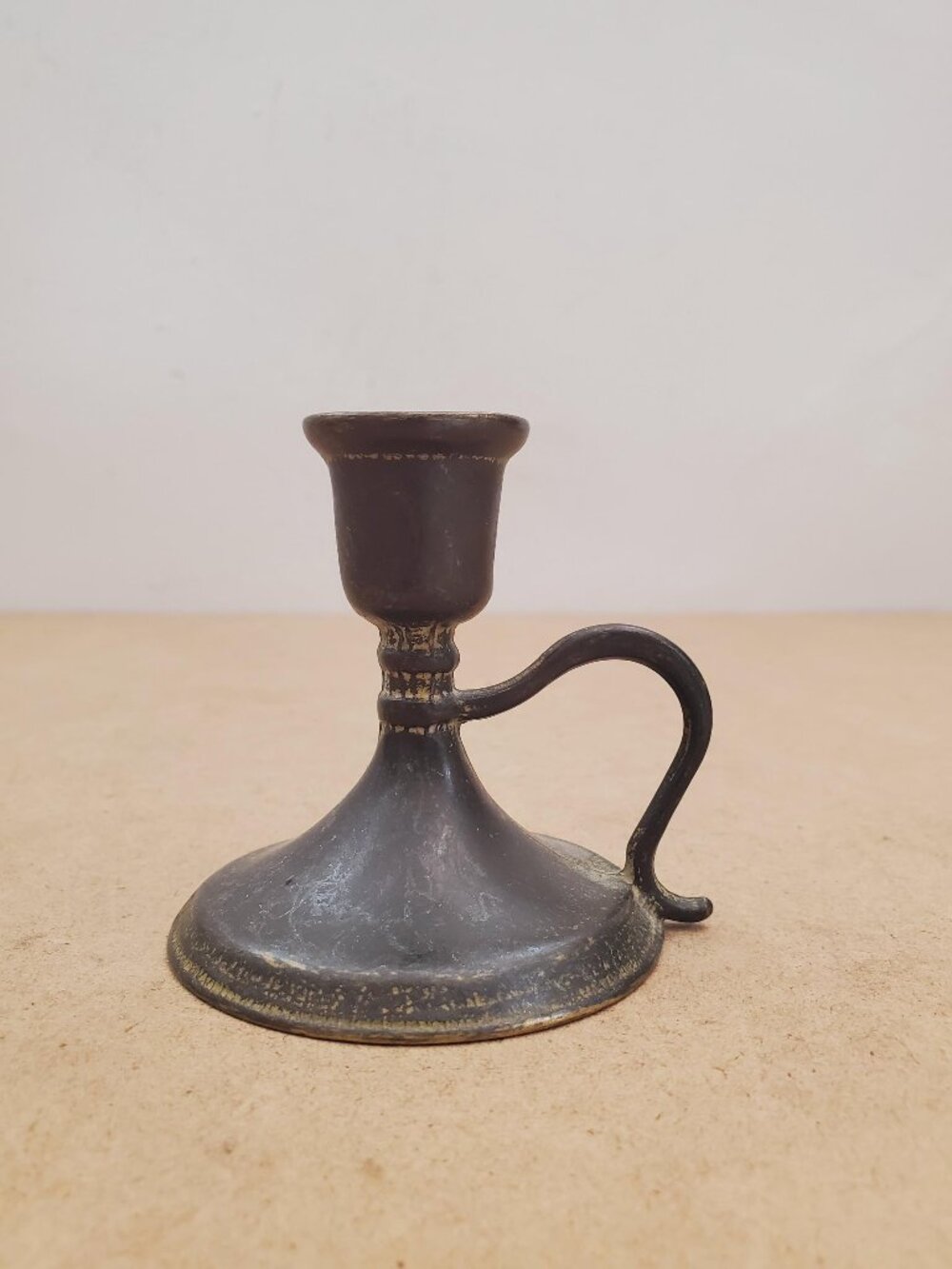 Vintage Brass Candle Holder - Brass Candlestick Holder - Brass Chamberstick -